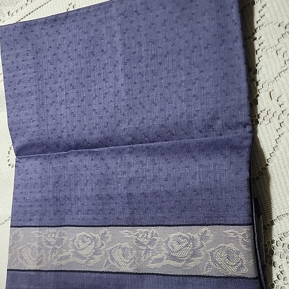 Palm Springs Polo Club dark purple and Tan  Scarf - Picture 3 of 5